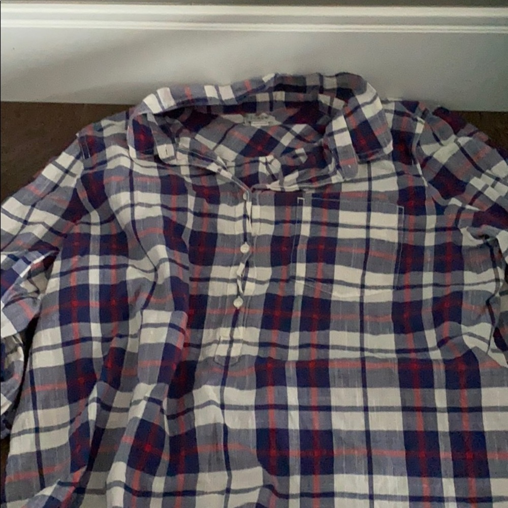 Plaid long sleeve shirt